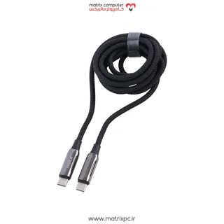 کابل دو سر تایپ سی فست شارژ 240 وات هیسکا LX-16CC طول 1.8 متر