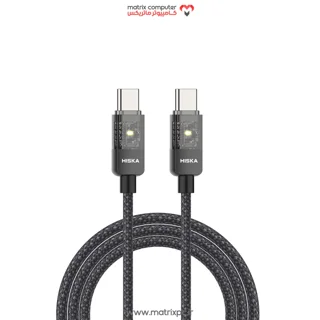 کابل USB-C هیسکا مدل LX-891CC طول ۱ متر ۶۰ وات