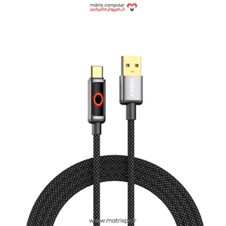 کابل تایپ سی فست شارژ 60 وات هیسکا LX-21AC طول 1 متر