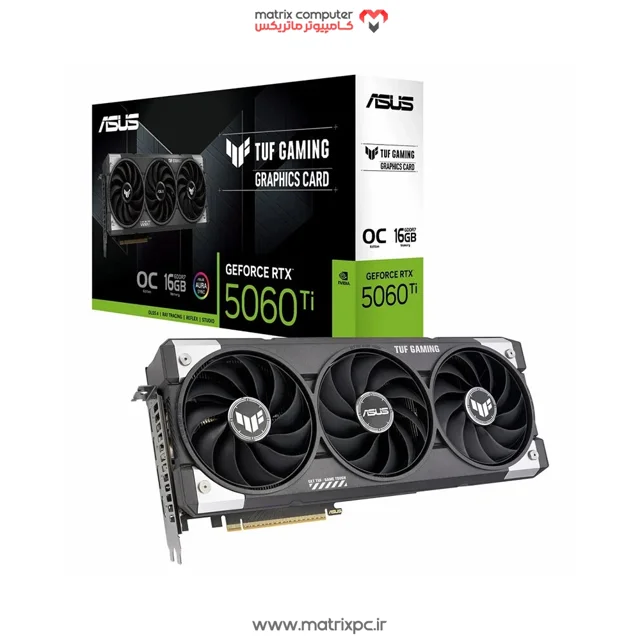 کارت گرافیک ASUS TUF Gaming GeForce RTX 5060 Ti OC Edition 16GB GDDR7 128Bit
