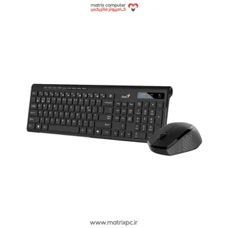 کیبورد و ماوس بی سیم جنیوس SlimStar 8230 با حروف فارسی