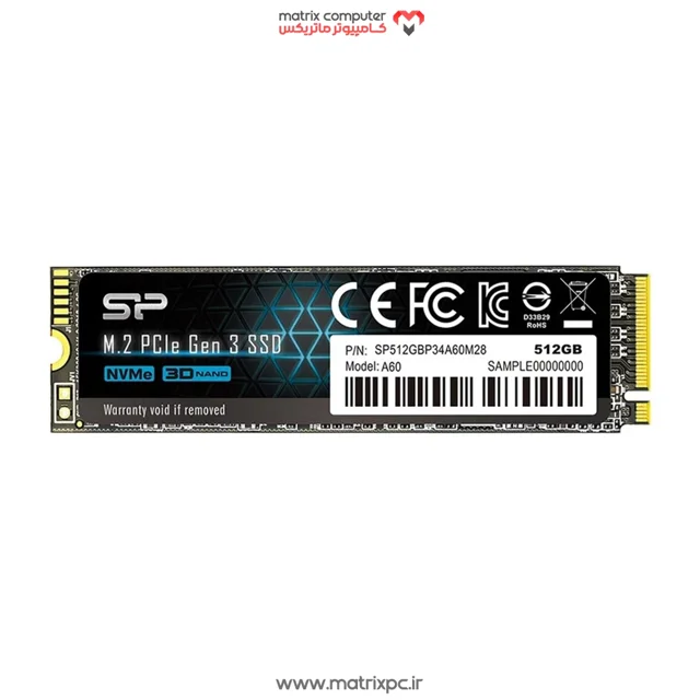 حافظه SSD سیلیکون پاور Silicon Power P34A60 512GB M.2