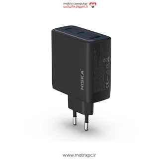 شارژر دیواری 65 وات هیسکا H-156EU GaN QC3.0 PD 3.25A