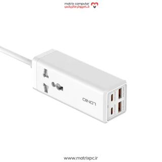 چند راهی برق یک سوکت و چهار پورت با توان 65 وات الدنیو مدل SC1418