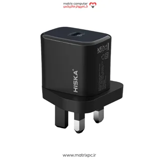 شارژر دیواری 25 وات هیسکا H-127UK GAN PD QC3.0 3A