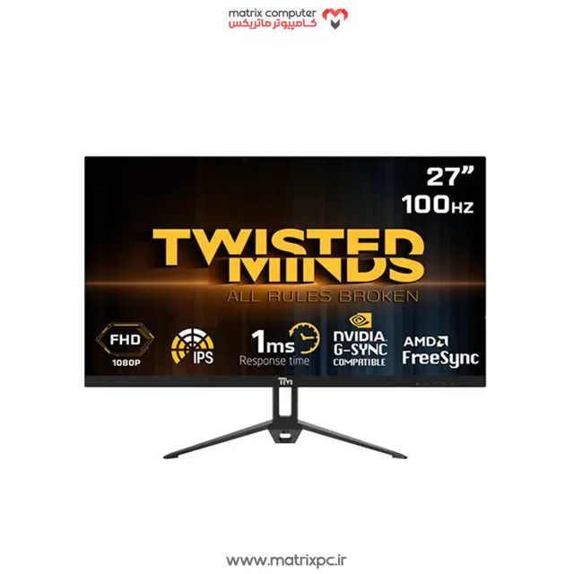مانیتور مخصوص بازی تویستد مایندز مدل ‎TM27FHD100IPS سایز 27 اینچ