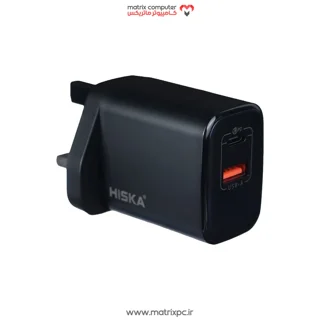 شارژر دیواری 67 وات هیسکا H-167UK GAN PD QC3.0 3.35A