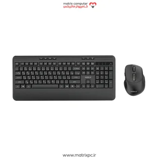 کیبورد و موس اداری و خانگی بی سیم هیسکا مدل H-MK25W