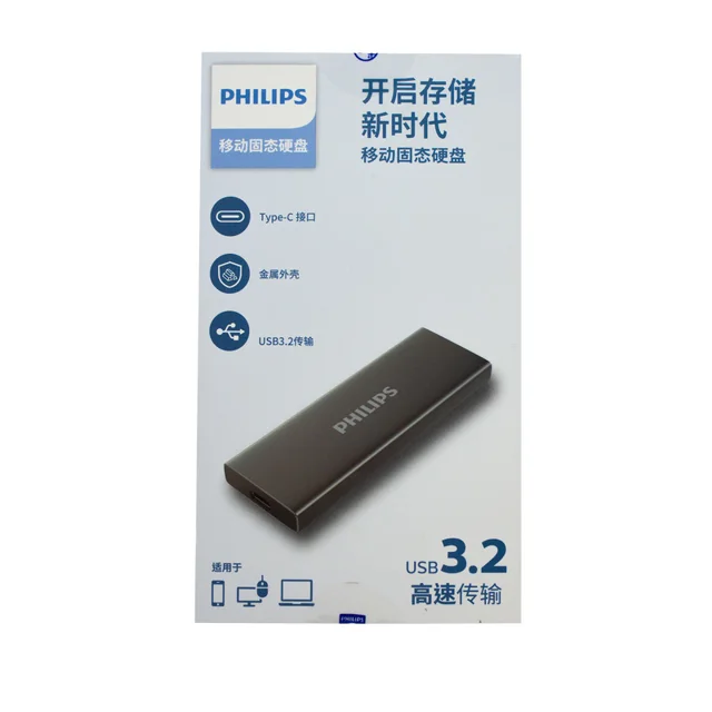 اس اس دی اکسترنال فیلیپس مدل FM61PS025S ظرفیت 256 گیگابایت رابط USB 3.2 Gen2 102996374